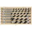 STHOR Set burghiu lemn 6 piese (10-12-14-16-18-20 mm) cutie din lemn 230 mm