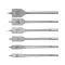 Set de burghie plat pentru lemn 6 piese (10-12-16-18-20-25 mm)
