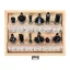 VOREL Set de frezat 12 piese 8 mm