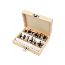 VOREL Set de frezat 12 piese 8 mm
