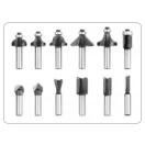 VOREL Set de frezat 12 piese 8 mm