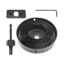 VOREL Set de tăiat cerc 8 piese (64-127 mm)