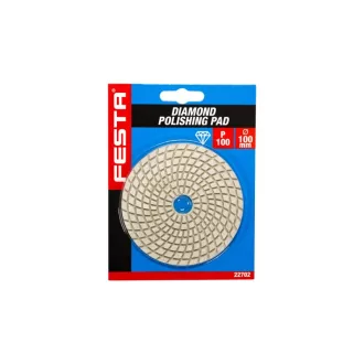   Disc diamantat de șlefuit și lustruit FESTA Velcro 100 mm / P100 umed
