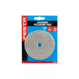  Disc diamantat de șlefuit și lustruit FESTA Velcro 100 mm / P800 umed
