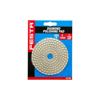   Disc diamantat de șlefuit și lustruit FESTA Velcro 100 mm / P1500 umed