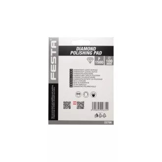   Disc diamantat de șlefuit și lustruit FESTA Velcro 100 mm / P1500 umed