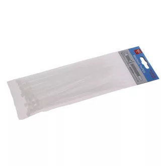 Legătură pentru cablu 200 x 3,6 mm alb (50 buc)