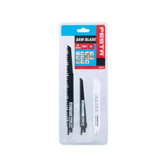 Set pânze de ferăstrău FESTA Sabre 3 părți HCS/bimetal