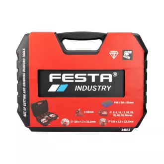   FESTA INDUSTRY Set de tăietoare diamantate și discuri, 13 piese