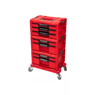   QBRICK SYSTEM PRO Valiză de scule cu roți cu sertare 3 Red Ultra HD