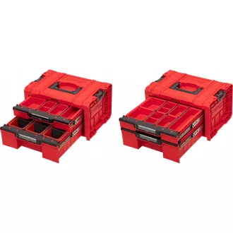   QBRICK SYSTEM PRO Valiză de scule cu roți cu sertare 3 Red Ultra HD
