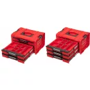 QBRICK SYSTEM PRO Valiză de scule cu roți cu sertare 3 Red Ultra HD