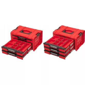   QBRICK SYSTEM PRO Valiză de scule cu roți cu sertare 3 Red Ultra HD