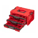 QBRICK SYSTEM PRO Valiză de scule cu roți cu sertare 3 Red Ultra HD