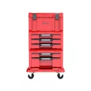 QBRICK SYSTEM PRO Cutie de scule cu roți și sertare 4 Red Ultra HD