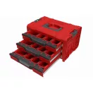QBRICK SYSTEM PRO Cutie de scule cu roți și sertare 4 Red Ultra HD