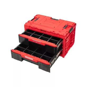 QBRICK SYSTEM ONE Cutie de unelte cu 2.0 sertare Roșu
