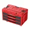 QBRICK SYSTEM ONE 2.0 Cutie scule cu 3 sertare Red Ultra HD