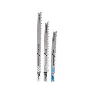   BOSCH Set lame pentru fierăstrău pendular 3 buc. Prindere U (lemn, metal)