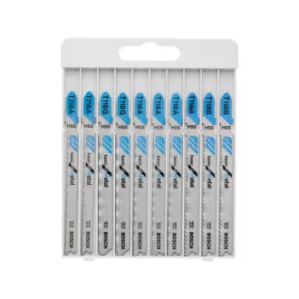   Set de pânze de ferăstrău BOSCH pentru decoupage 10 piese clemă în T pentru metal