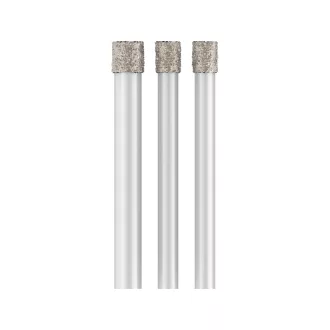   BOSCH PRO Trusă de burghie cu diamant pentru foraj uscat, 3 piese (6 / 6 / 8 x 66 mm) cu prindere cilindrică