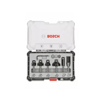   Set de frezare pentru margini și profil BOSCH 6 piese cu mandrina de 8 mm