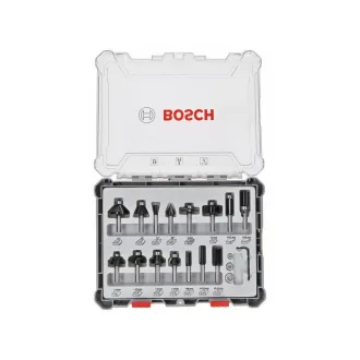 Set tije de frezare BOSCH de prindere: 8 mm, 15 buc