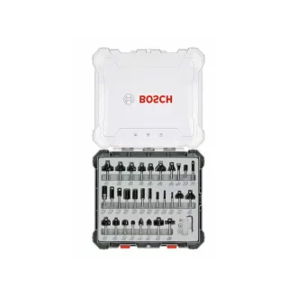 Set tije de frezare BOSCH de prindere: 8 mm, 30 buc