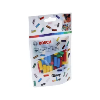   Cartuș de lipici BOSCH cu culori mixte 7 x 20 mm Gluey (70 buc)