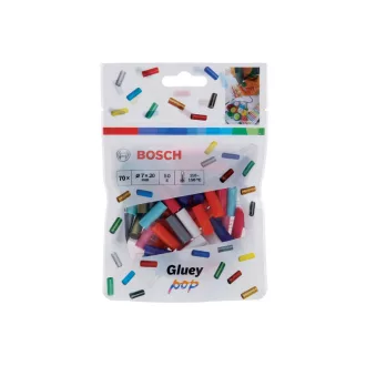   BOSCH Cartuș de lipici 8 culori POP mix 7 x 20 mm Lipici (70 buc)