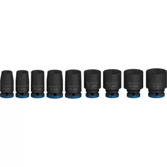   BOSCH PRO Set de chei tubulare de mașină, 9 piese, 1/4" 6-14 mm CrMo
