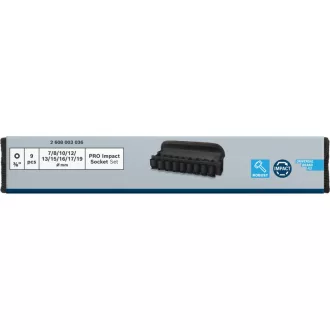   BOSCH PRO Set de chei tubulare 9 piese 3/8" 7-19 mm CrMo