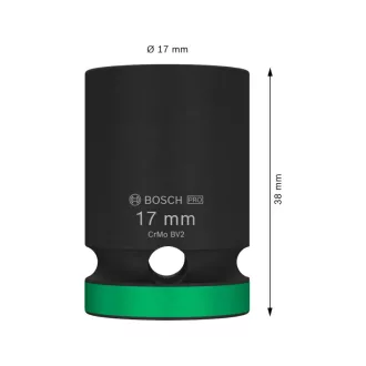   BOSCH PRO Cheie tubulară pentru mașină 1/2" 17 mm CrMo