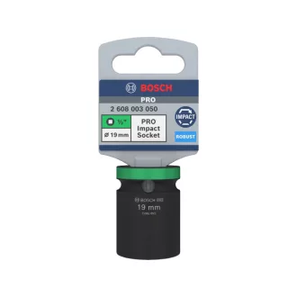 BOSCH PRO Cheie tubulară mecanică 1/2" 19 mm CrMo