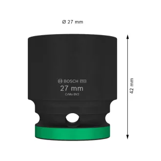 BOSCH PRO Cheie tubulară de mașină 1/2" 27 mm CrMo
