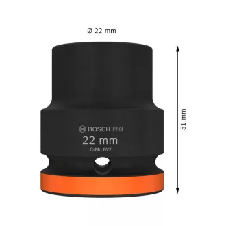 BOSCH PRO Cheie tubulară 3/4" 22 mm CrMo