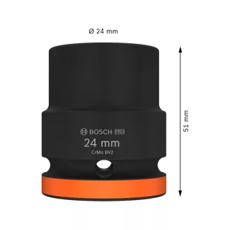   BOSCH PRO Cheie tubulară pentru mașini, 3/4" 24 mm, CrMo