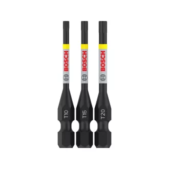   BOSCH PRO Set de vârfuri de impact 3 piese T10 / T15 / T20 x 55 mm 1/4" Hex