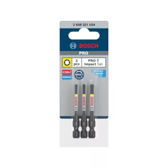   BOSCH PRO Set de vârfuri de impact 3 piese T10 / T15 / T20 x 55 mm 1/4" Hex