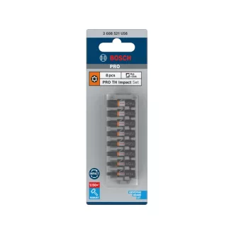   BOSCH PRO Set vârfuri de impact 8 piese T10 - T40 x 25 mm 1/4" Hex