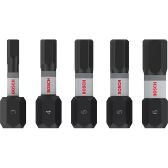  BOSCH PRO Set de vârfuri de impact 5 piese 25 mm (H3/H4/H5x2/H6) 1/4" Hex
