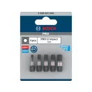 BOSCH PRO Set de vârfuri de impact 5 piese 25 mm (H3/H4/H5x2/H6) 1/4" Hex
