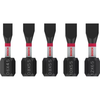  BOSCH PRO Set de capete de impact, 5 piese, 25mm (SL4,5/SL5,5x3/6,5x1db) 1/4" Hex