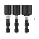 BOSCH PRO Set de șurubelnițe cu impact 3 piese 50 mm (8 / 10 / 13 mm) 1/4 Hex