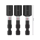 BOSCH PRO Șurubelniță de impact set de 3 piese 50 mm (1/4" / 5/16" /  3/8") 1/4" Hex
