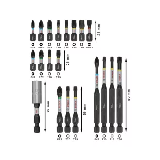   BOSCH PRO Set de capete de șurubelnită cu impact 20 de piese 1/4" Hex