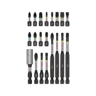   BOSCH PRO Set de capete de șurubelnită cu impact 20 de piese 1/4" Hex