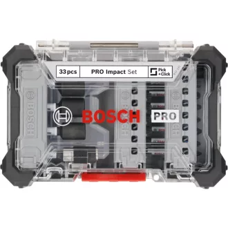   BOSCH PRO Set de vârfuri de impact, 33 de piese, 1/4" Hex