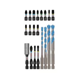  BOSCH PRO Set bituri de impact și burghie universale 20 piese 1/4 Hex