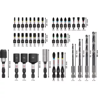   BOSCH PRO Set vârfuri de bit și burghie elicoidale 40 buc. 1/4" Hex